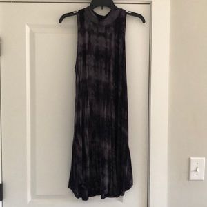 Black tie die, sleeveless tshirt dress